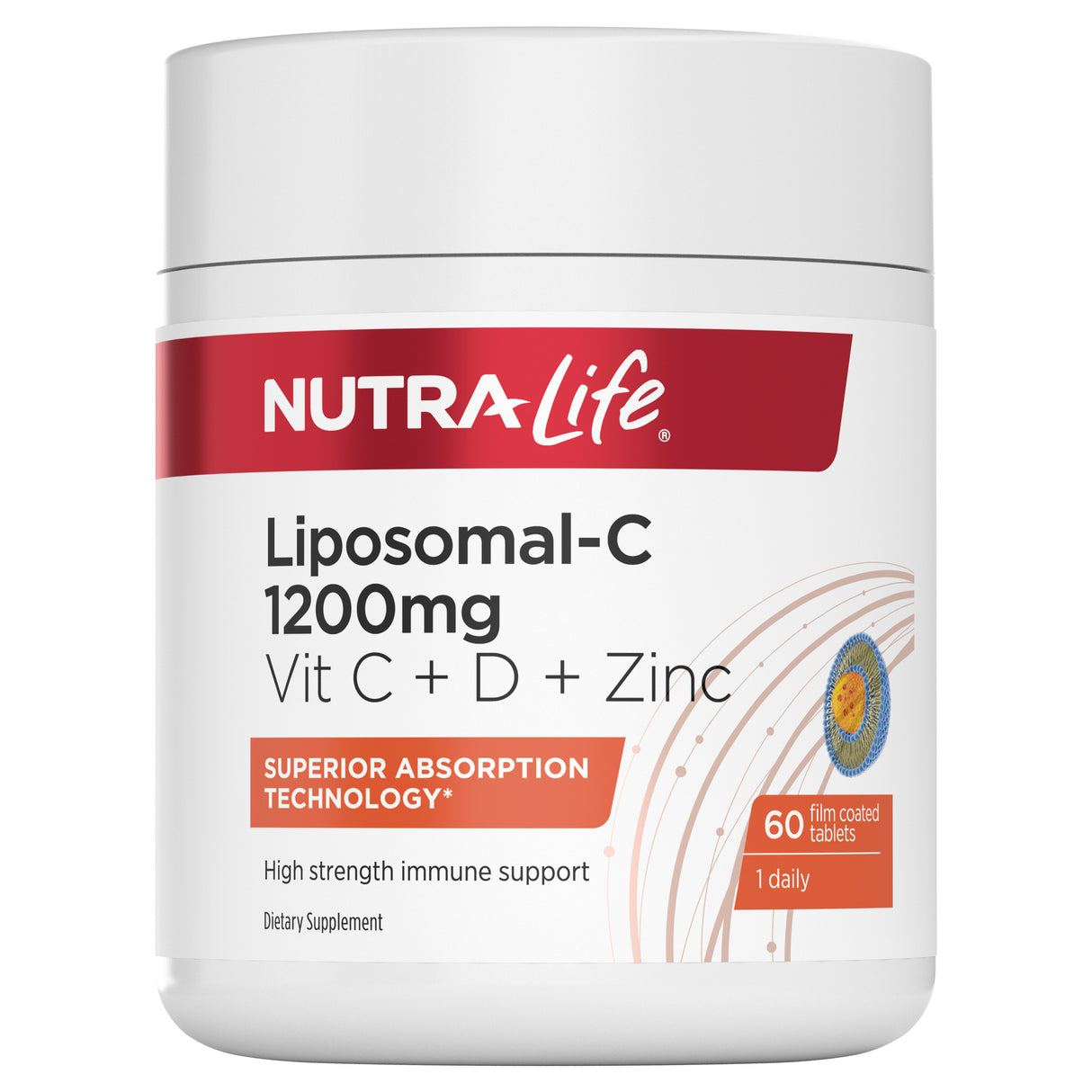 Nutra Life Liposomal-C 1200 Vitamin C+Zinc+D 60tabs
