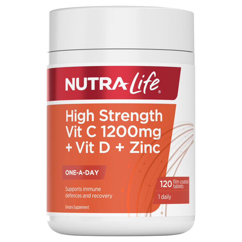 Nutra-Life Vit C 1200 C+Zinc+D 120tabs