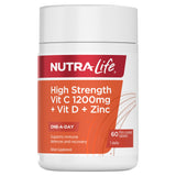 Nutra-Life High Strength Vitamin C + D + Zinc 60s