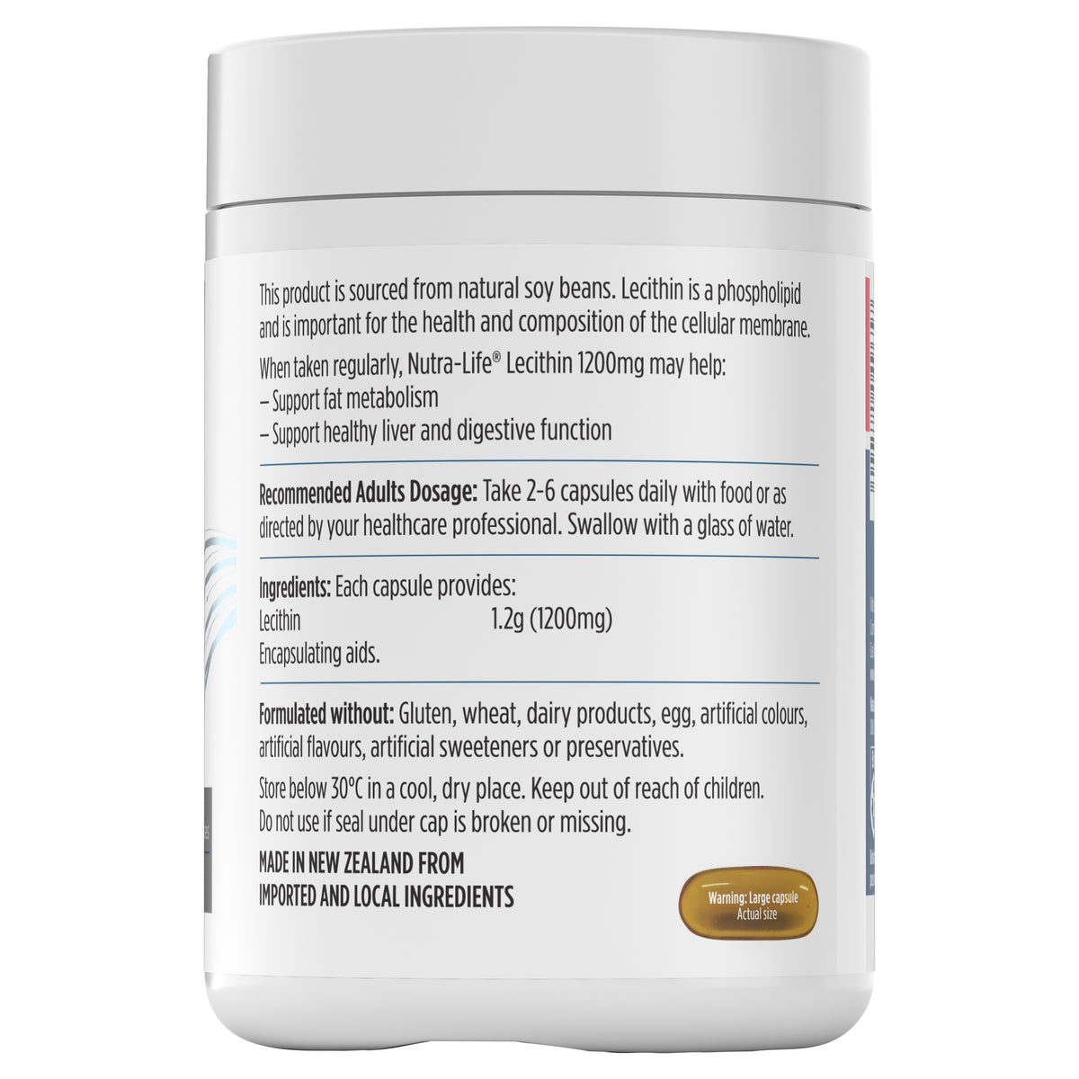 Nutra-Life Lecithin 1200mg Caps 200s