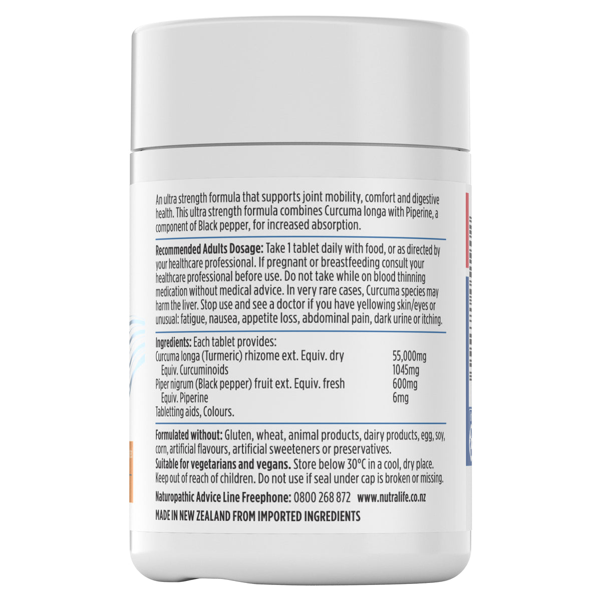 Nutra-Life Turmeric 55000+ Ultra Strength 50 Tablets