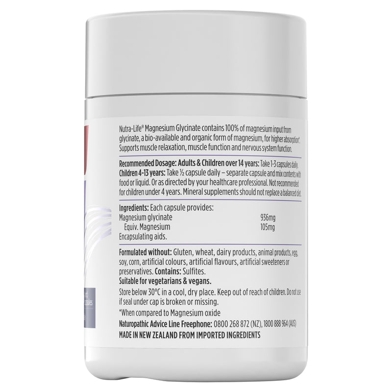 Nutra-life Magnesium Glycinate 60s