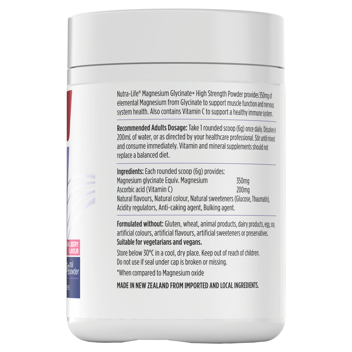 NL Mg Glycinate+HS  Pwd Bry 360g