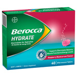 Berocca Hydrate Black Currant Effervescent Tablets 40s