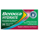 Berocca Hydrate Black Currant Effervescent Tablets 20s