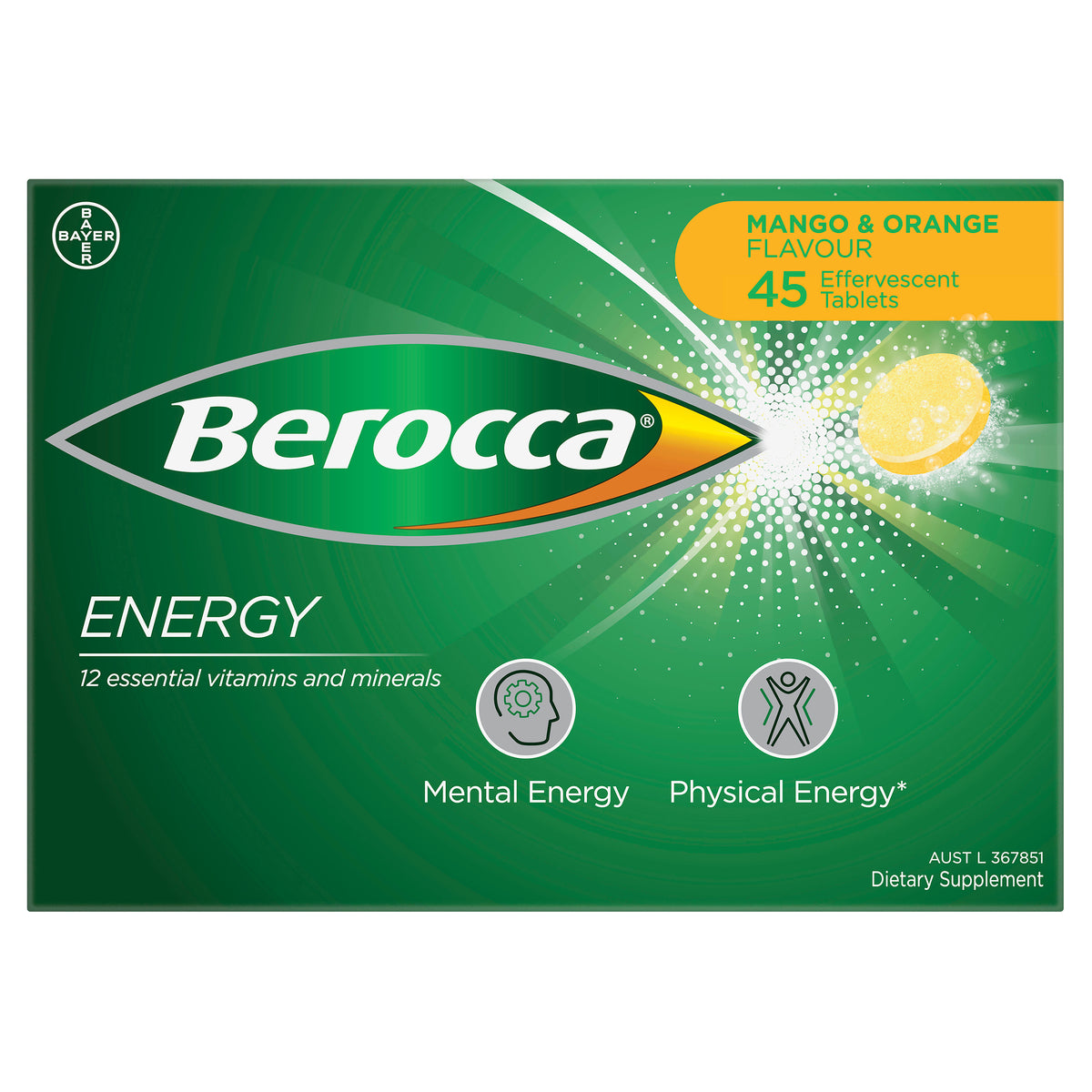 BEROCCA Performance Orange & Mango 45s