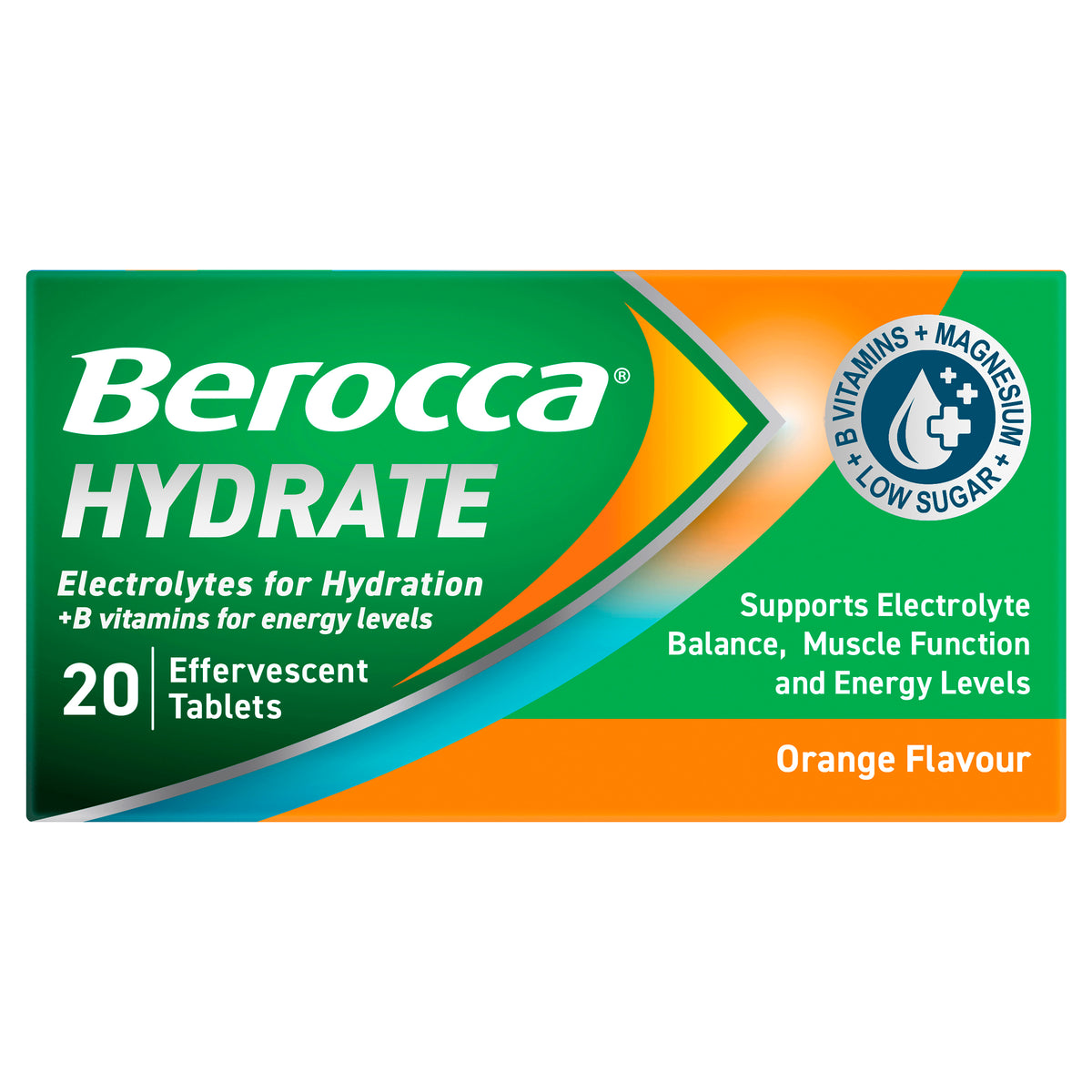 Berocca Hydrate Orange Effervescent Tablets 20s