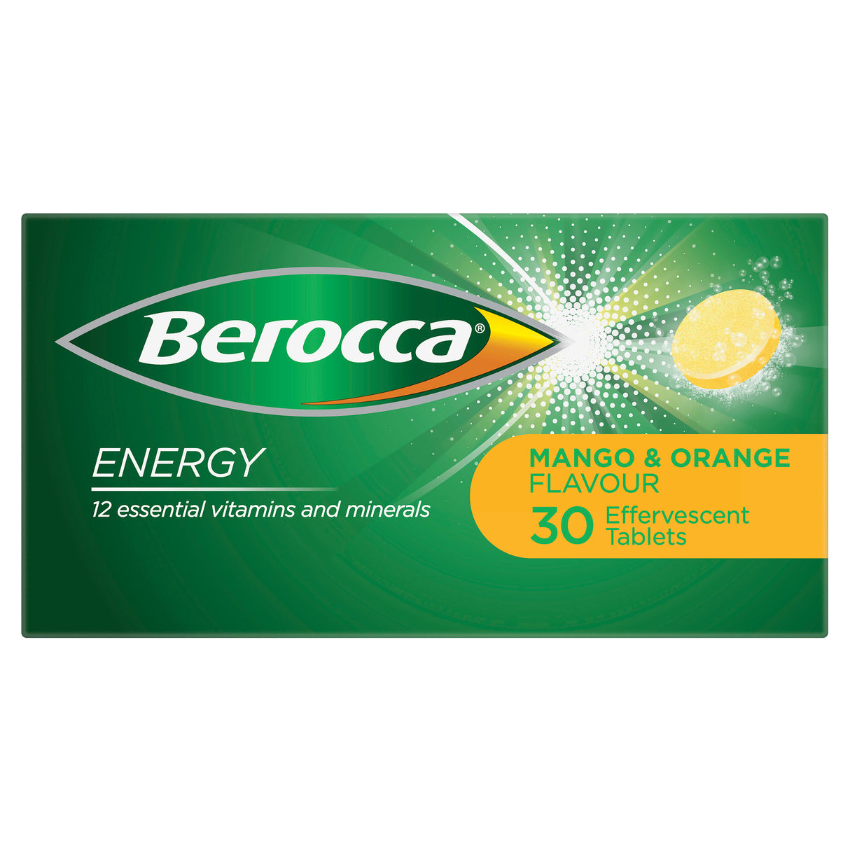 Berocca Energy Mango and Orange 30s
