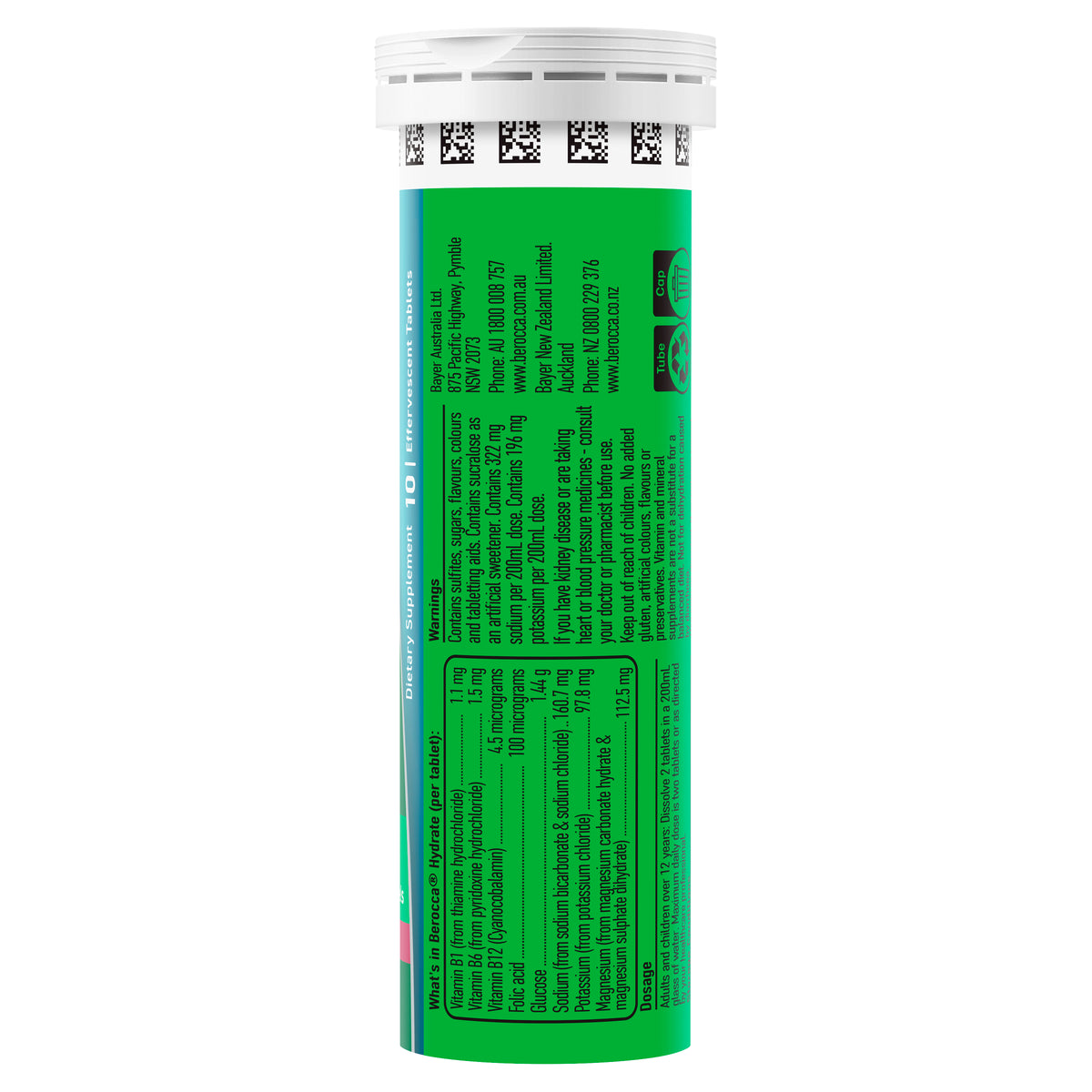 Berocca Hydrate Black Currant Effervescent Tablets 20s