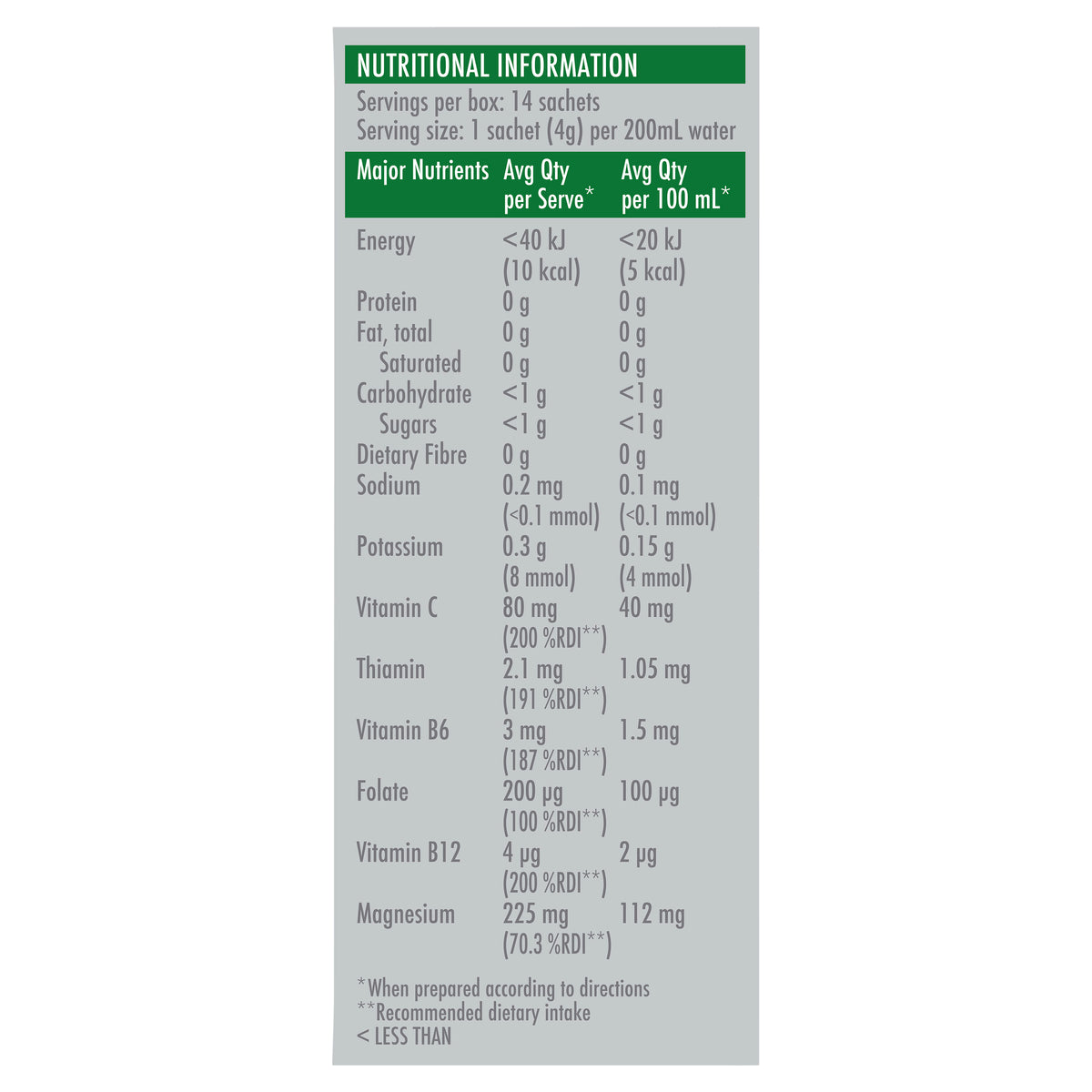 Berocca Sport Powder Sachet Orange 14s