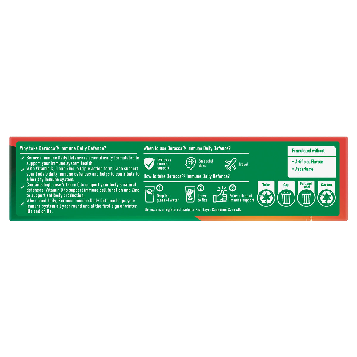 Berocca Immunity Daily Defence Orange Effervescent Tablets 30s