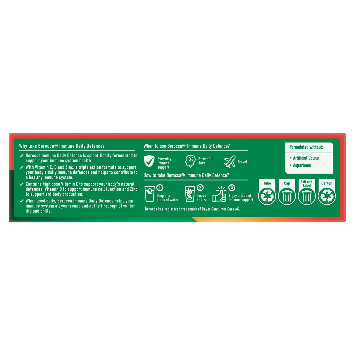 Berocca Immunity Daily Defence Black Currant Effervescent Tablets 15s
