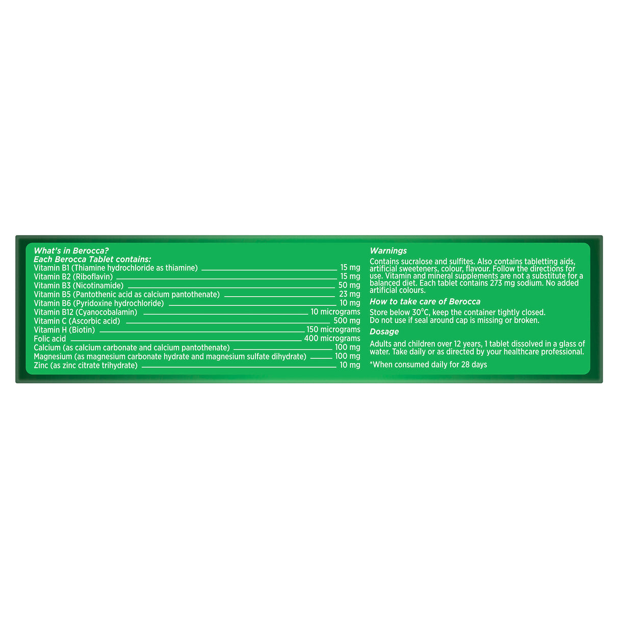 Berocca Energy Mango and Orange 30s
