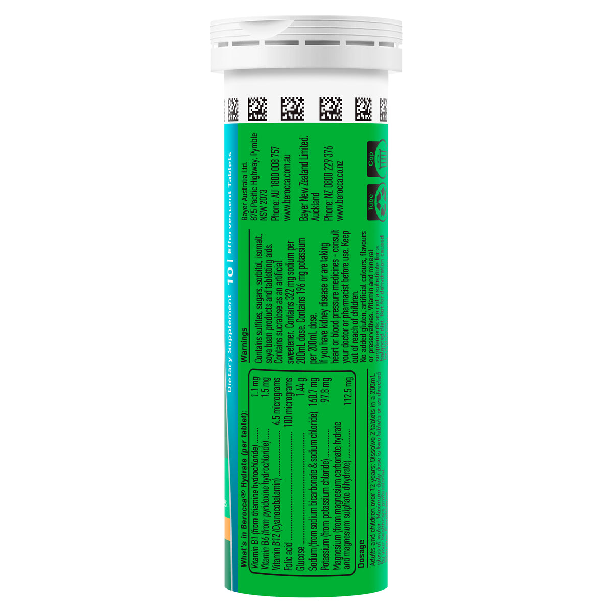 Berocca Hydrate Orange Effervescent Tablets 40s