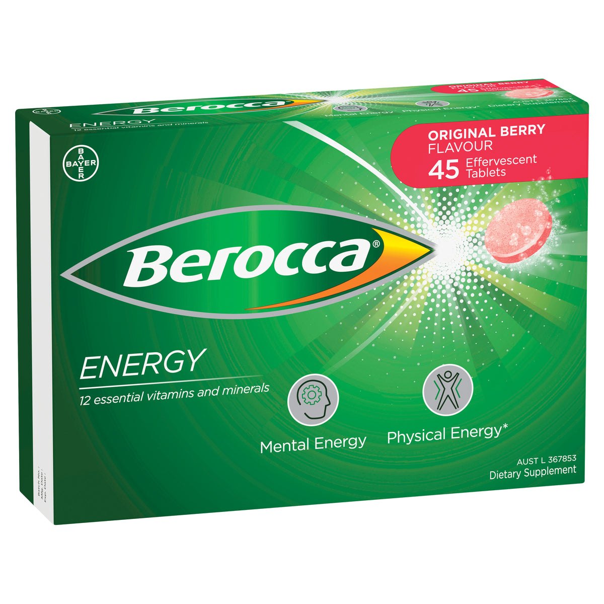 Berocca Energy Original Berry 45s