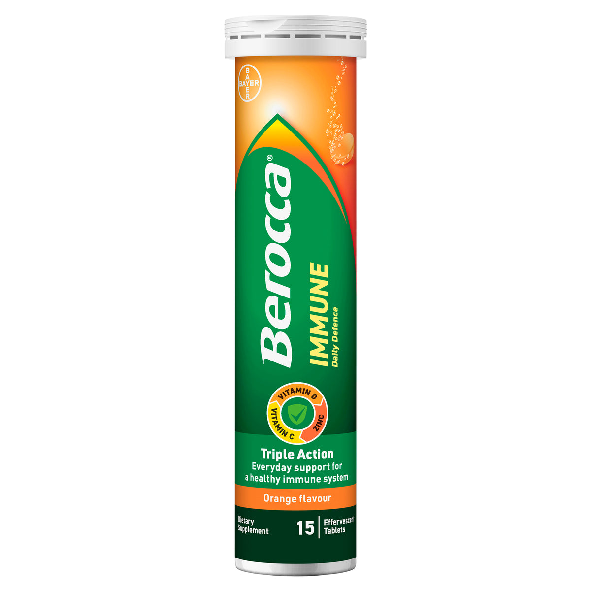 Berocca Immunity Daily Defence Orange Effervescent Tablets 30s