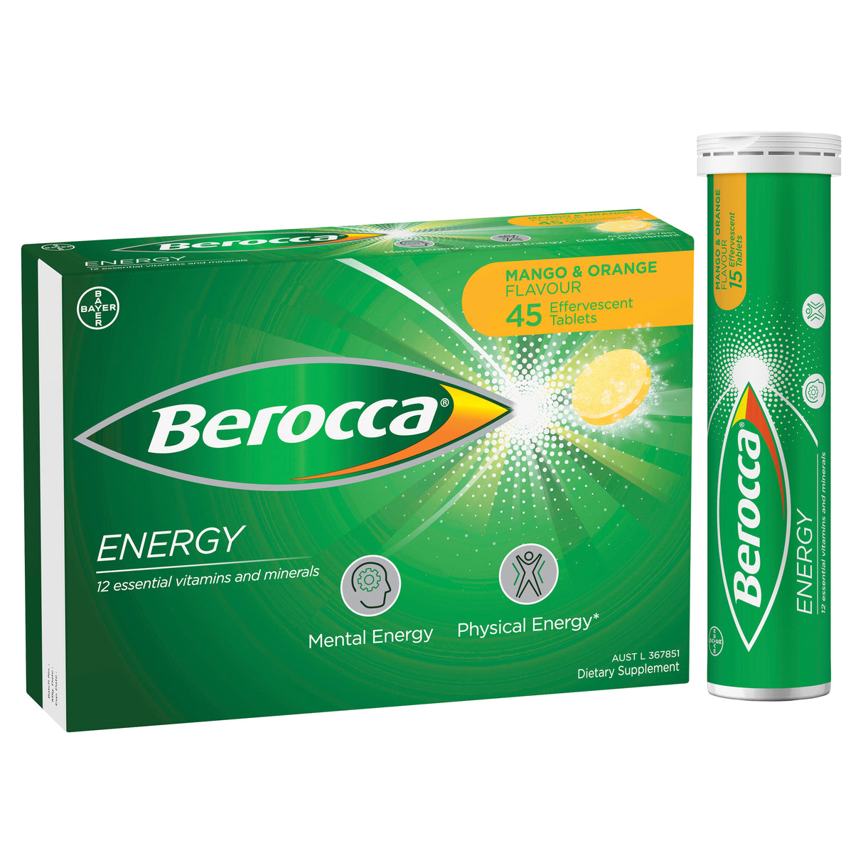 BEROCCA Performance Orange & Mango 45s