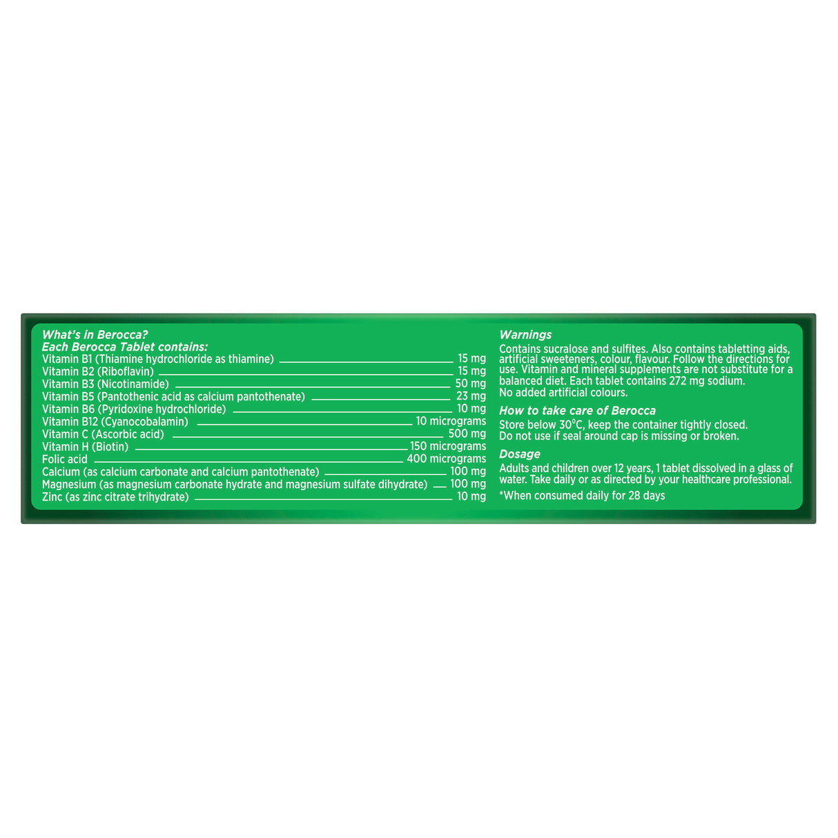 Berocca Energy Original Berry 15s