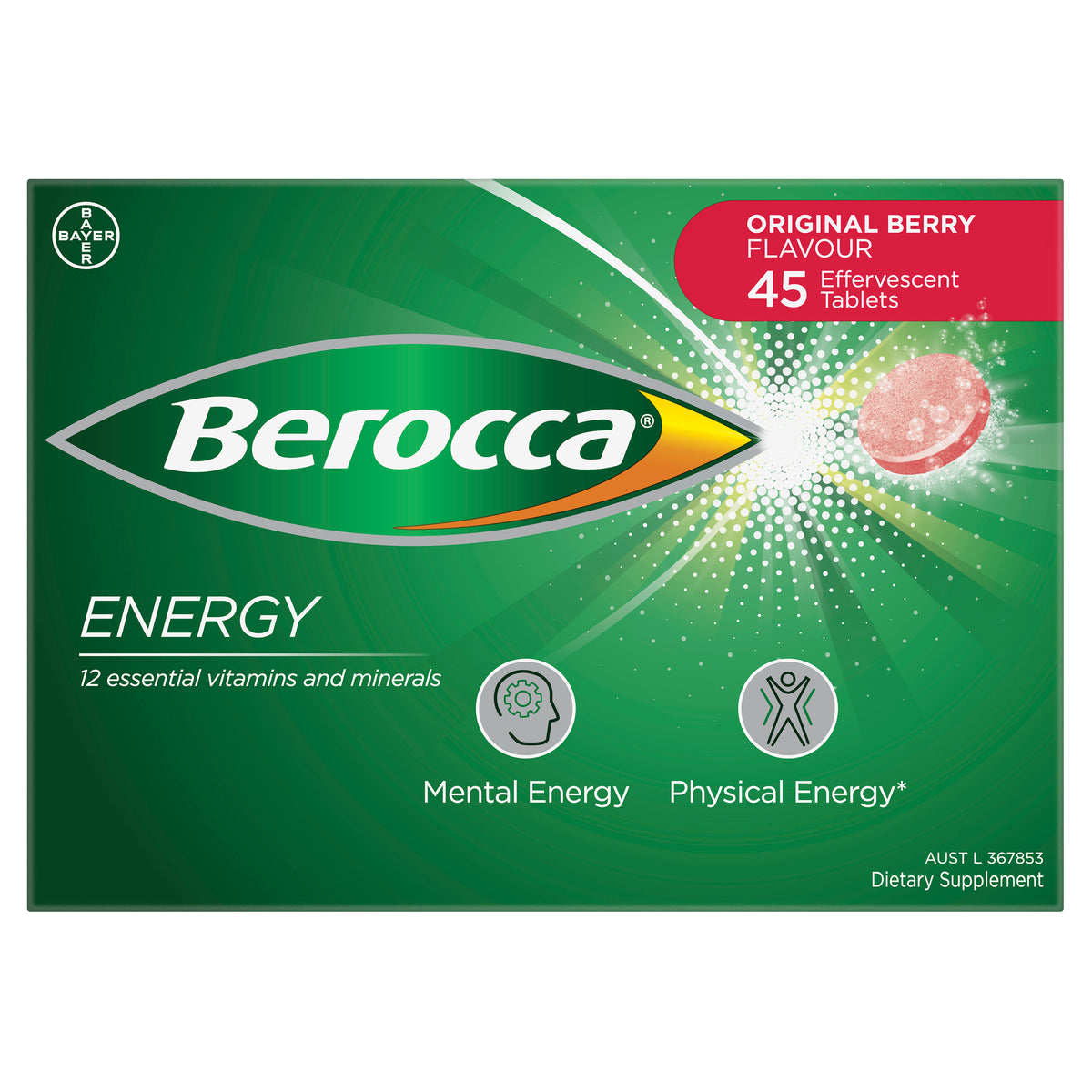 Berocca Energy Original Berry 45s