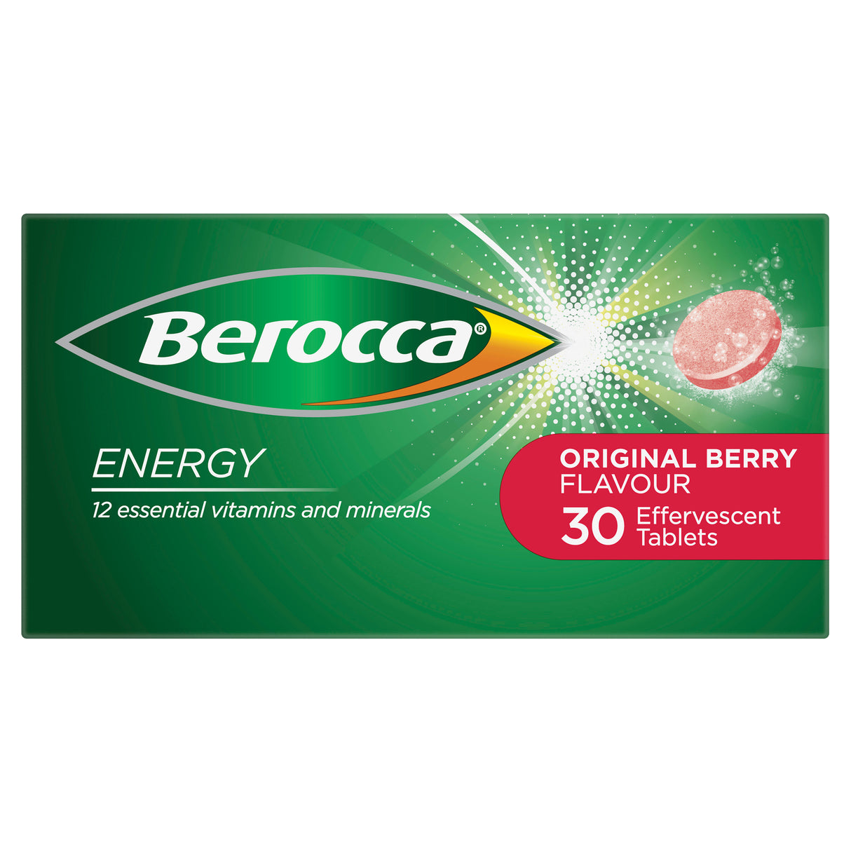 Berocca Energy Vitamin B & C Original Berry 30s