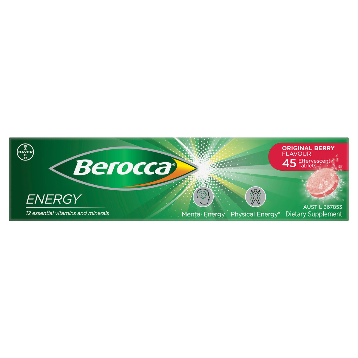 Berocca Energy Original Berry 45s