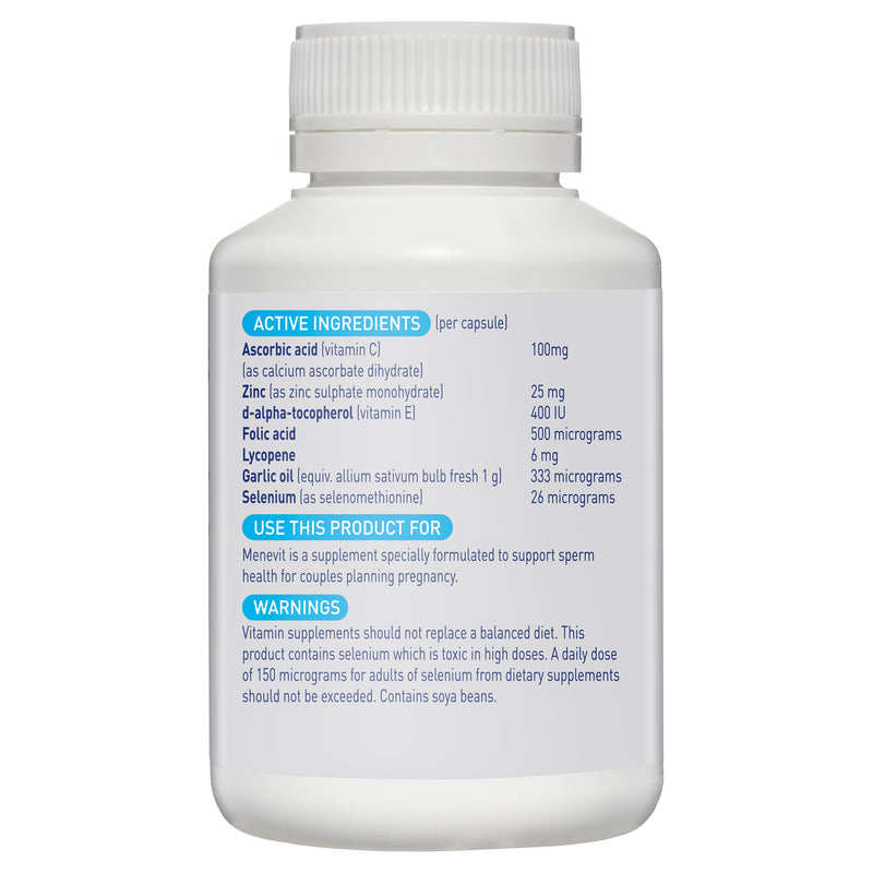 Menevit Pre-Conception Sperm Health Capsules 90 pack (90 days)