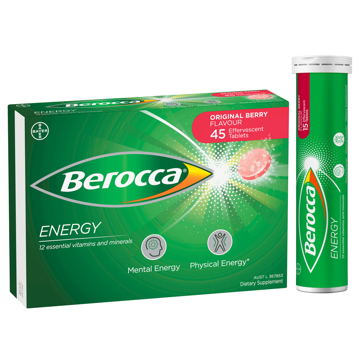 Berocca Energy Original Berry 45s