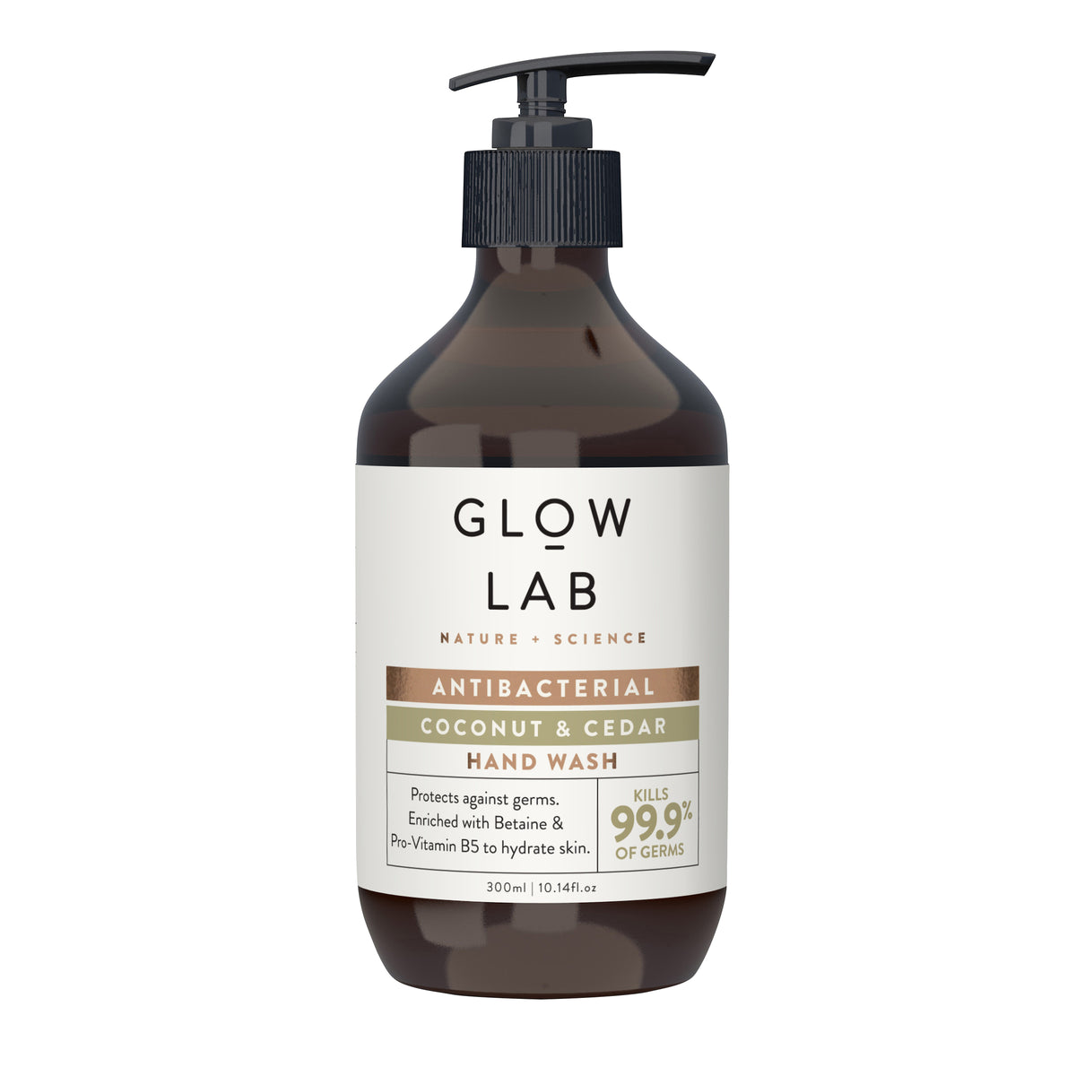 GLOW LAB Handwash Antibacterial Coconut & Cedarwood 300ml