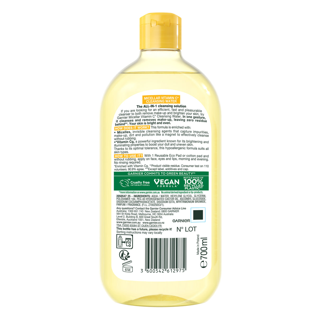 GARNIER Micellar Water Vitamin C 700ml