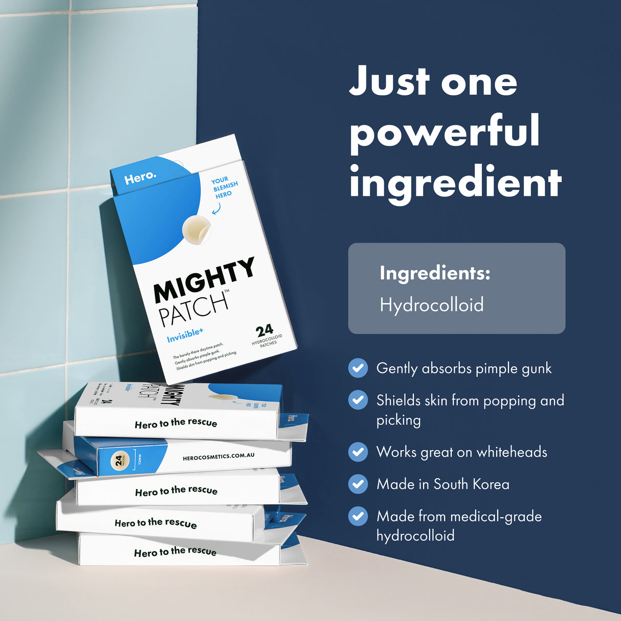 C&D Hero Mighty Patch Invisible 24pcs