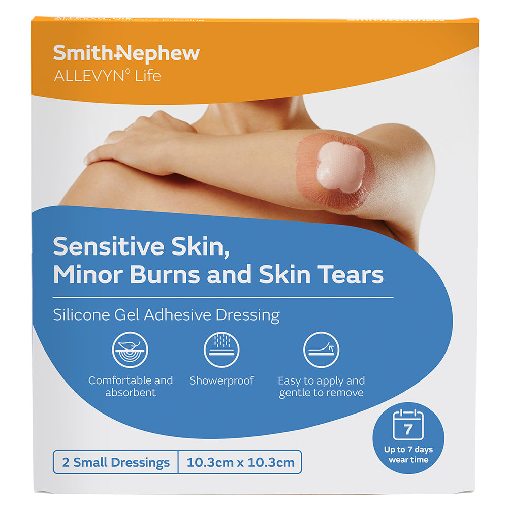 ALLEVYN LIFE Foam Dressing 10.3cm x 10.3cm 2/CS Pk