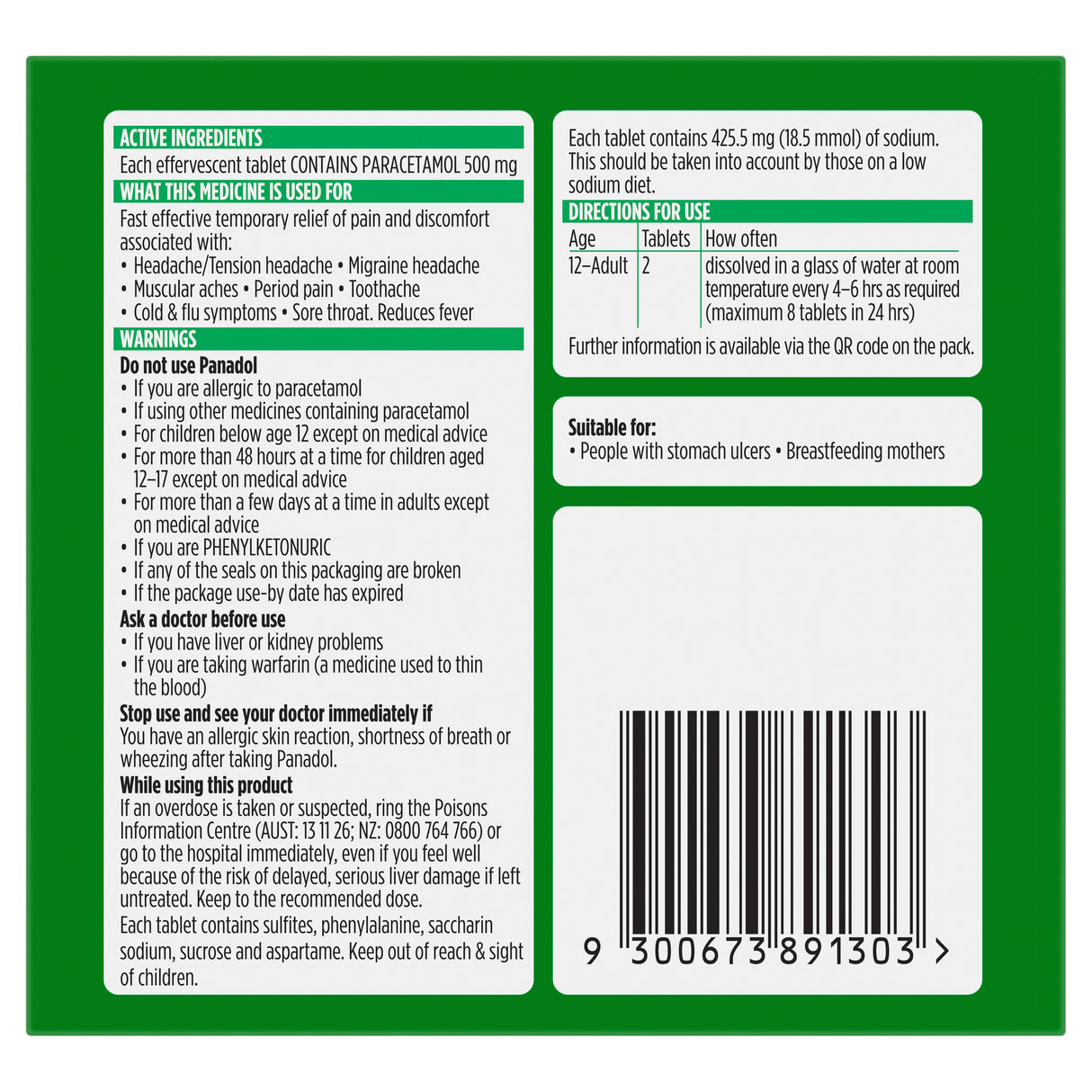 PANADOL Rapid Soluble Tablet 16s