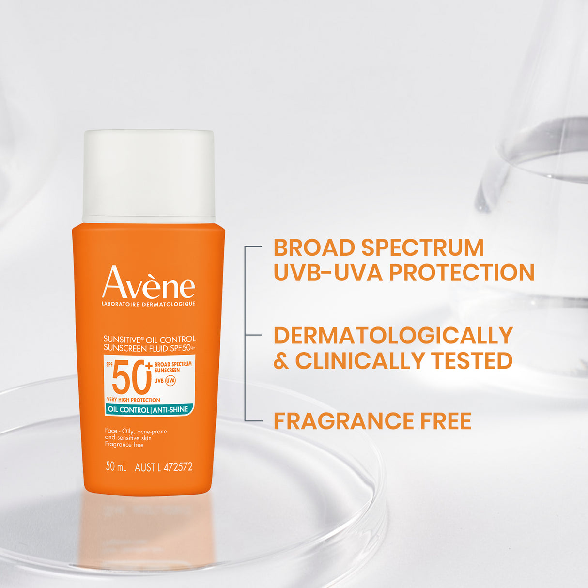 AVENE Sunsitv Oilcon Fld SPF50+ 50ml