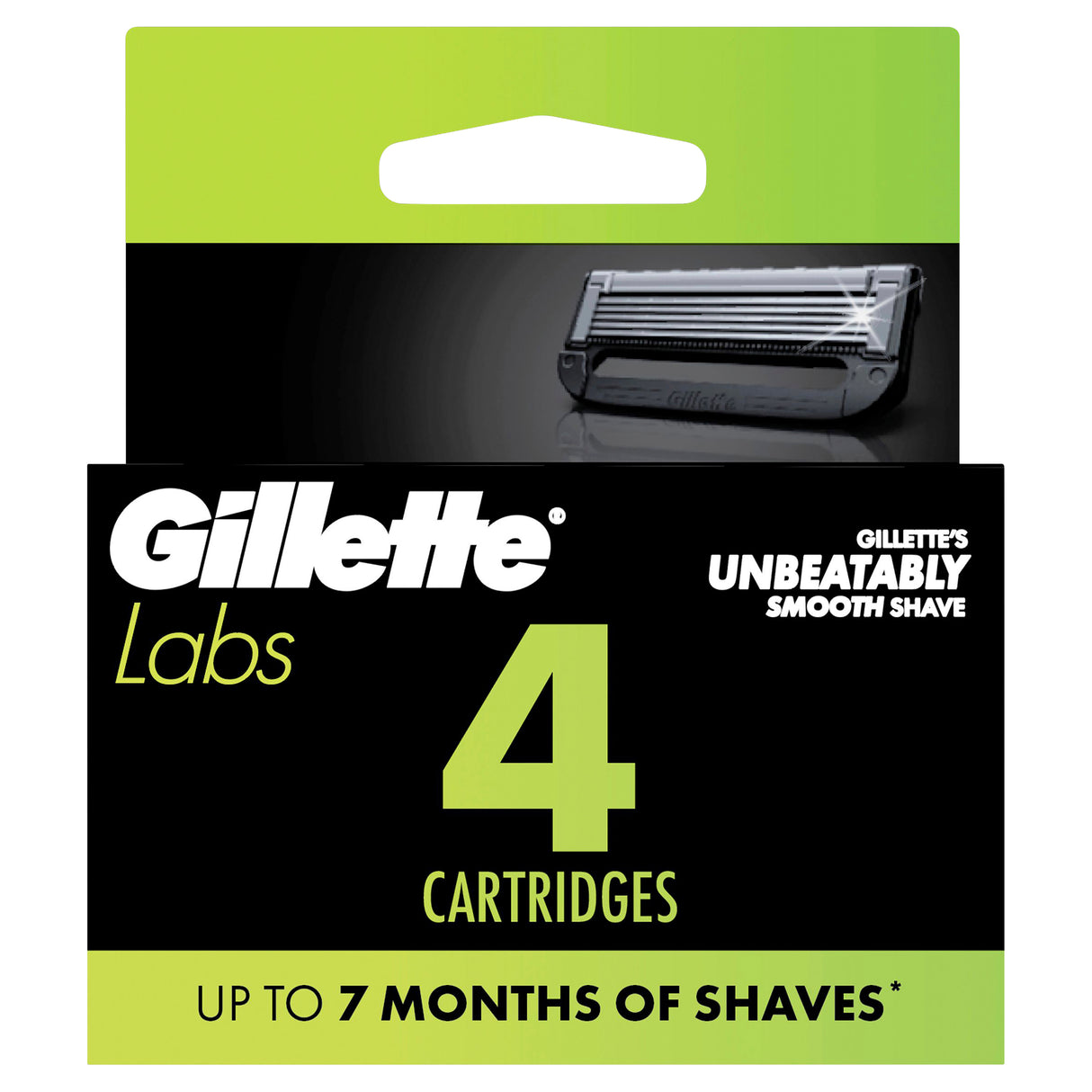 GILLETTE Labs Razor Blades Cartridges 4pk