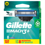 GILLETTE Mach3+ Cartridges 8pk