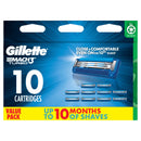 GILLETTE Mach3 Turbo 3D Cartridges 10pk