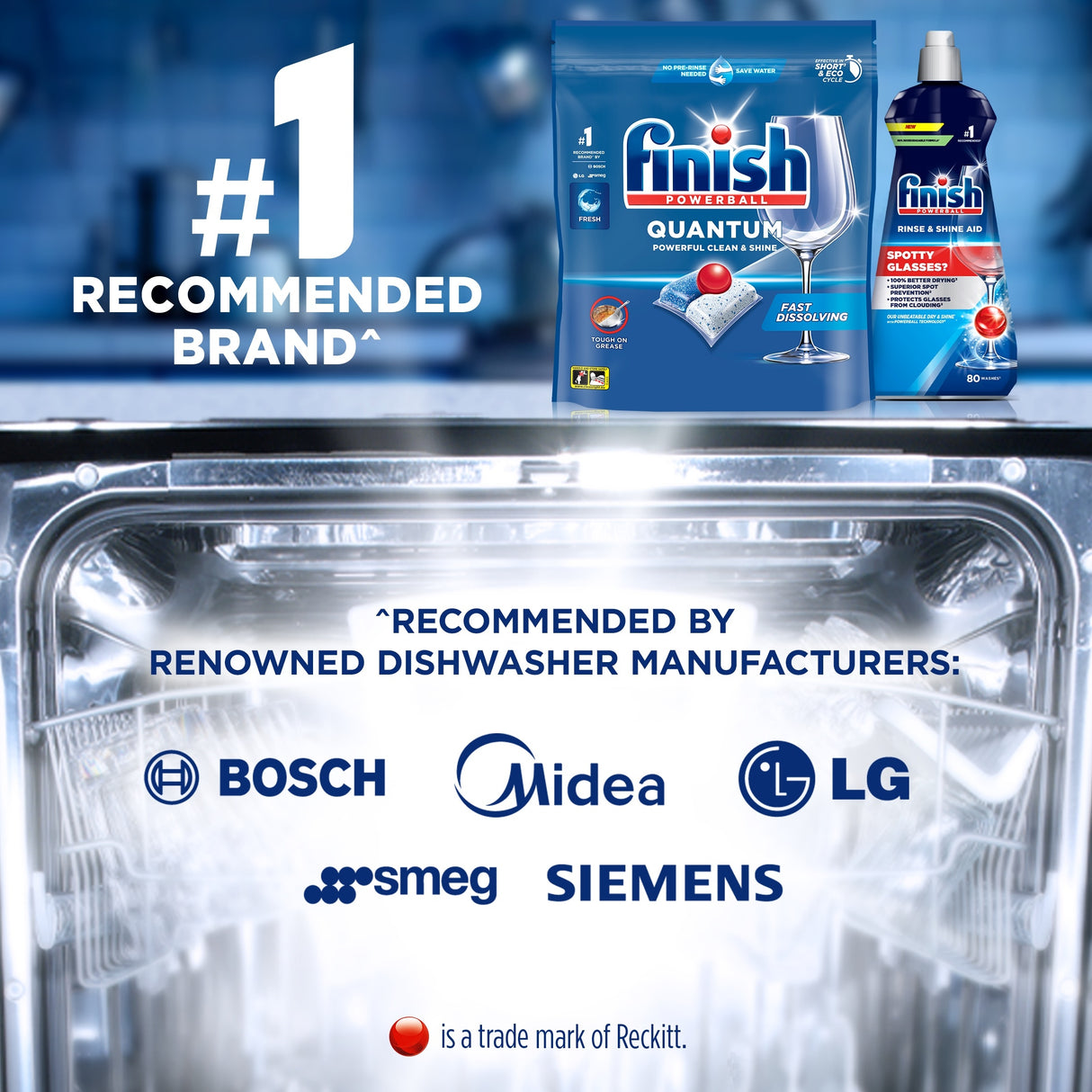 Finish Quantum Dishwashing Tablets Regular 36 Pack