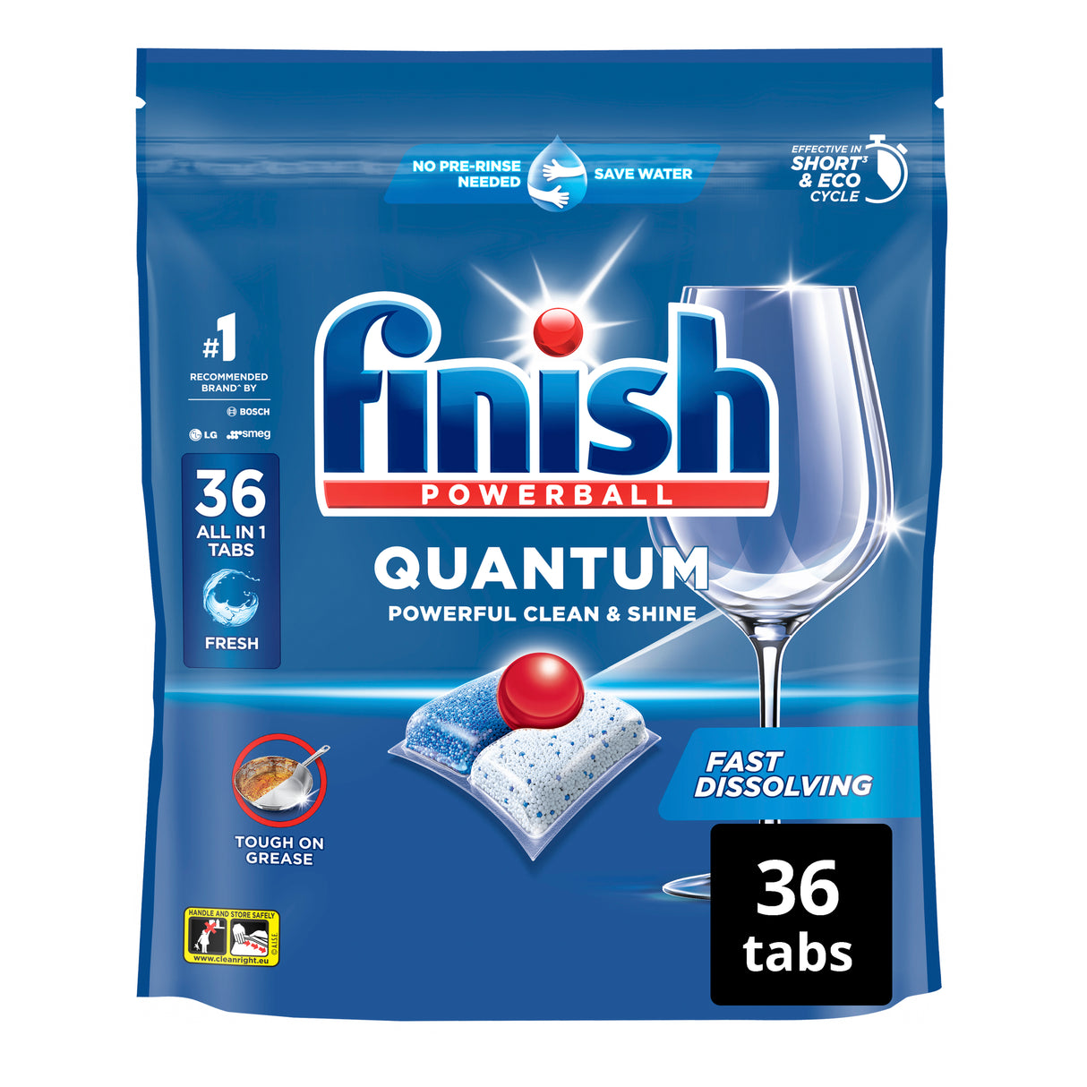 Finish Quantum Dishwashing Tablets Regular 36 Pack