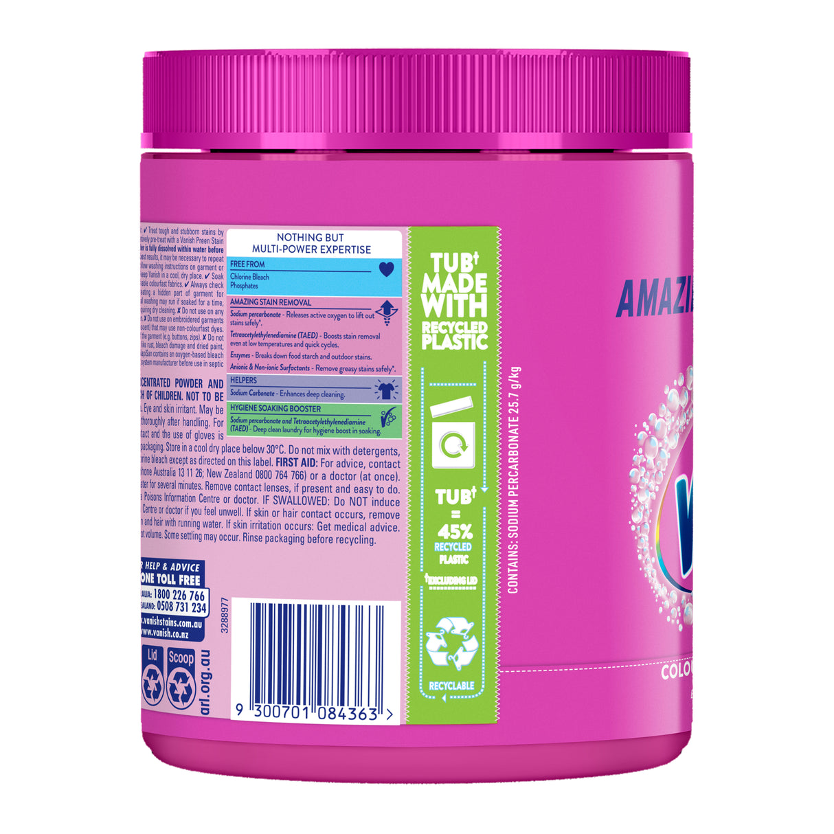 Vanish NapiSan Oxi Action Stain Remover Powder 1kg