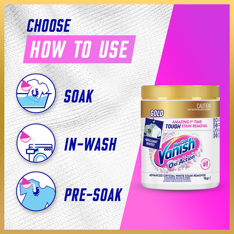 Vanish Gold Pro Oxi Action Powered White 2kg