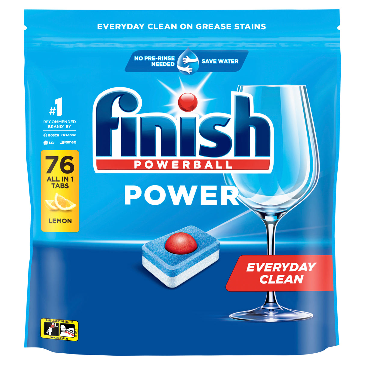 FINISH Power Dishwasher Tabs Lemon Sparkle 76pk