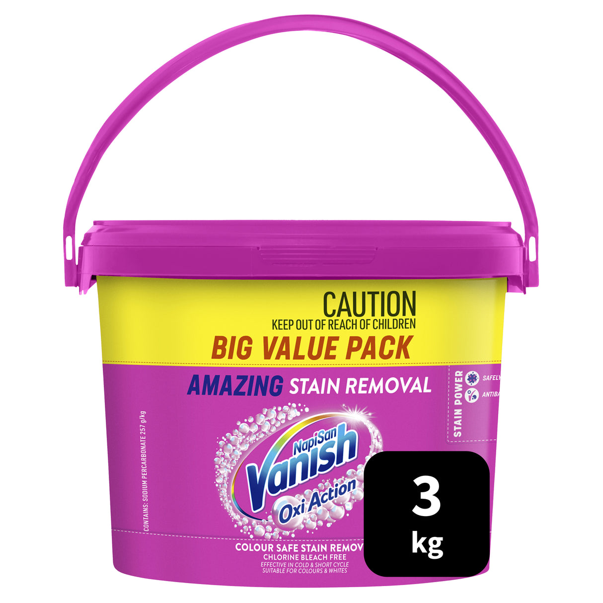 Vanish Napisan OxiAction Bucket 3KG
