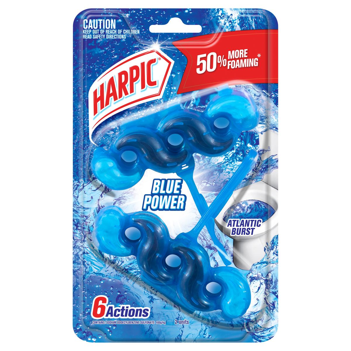 Harpic Blue Power ITB Atlantic Burst 2 Pack
