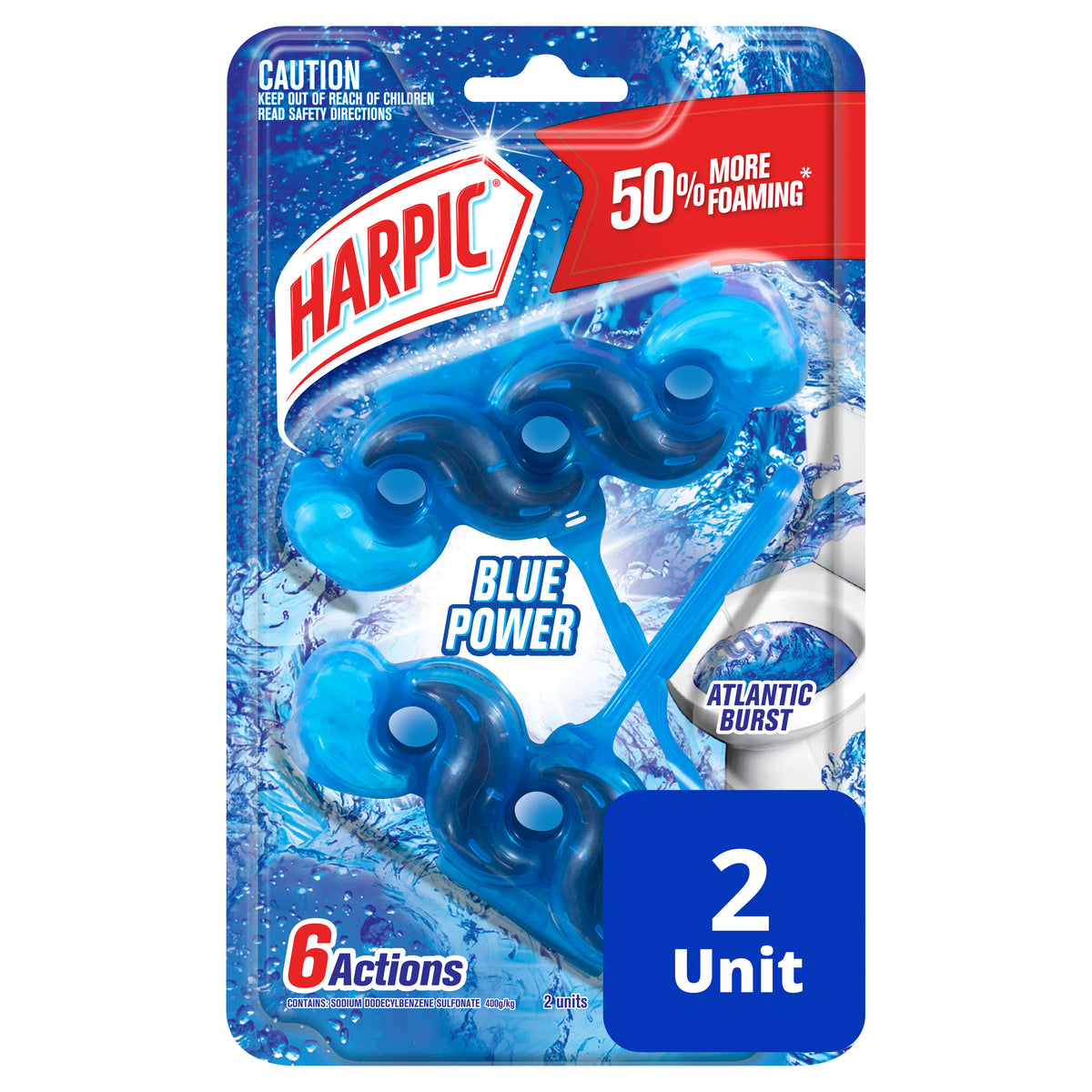 Harpic Blue Power ITB Atlantic Burst 2 Pack
