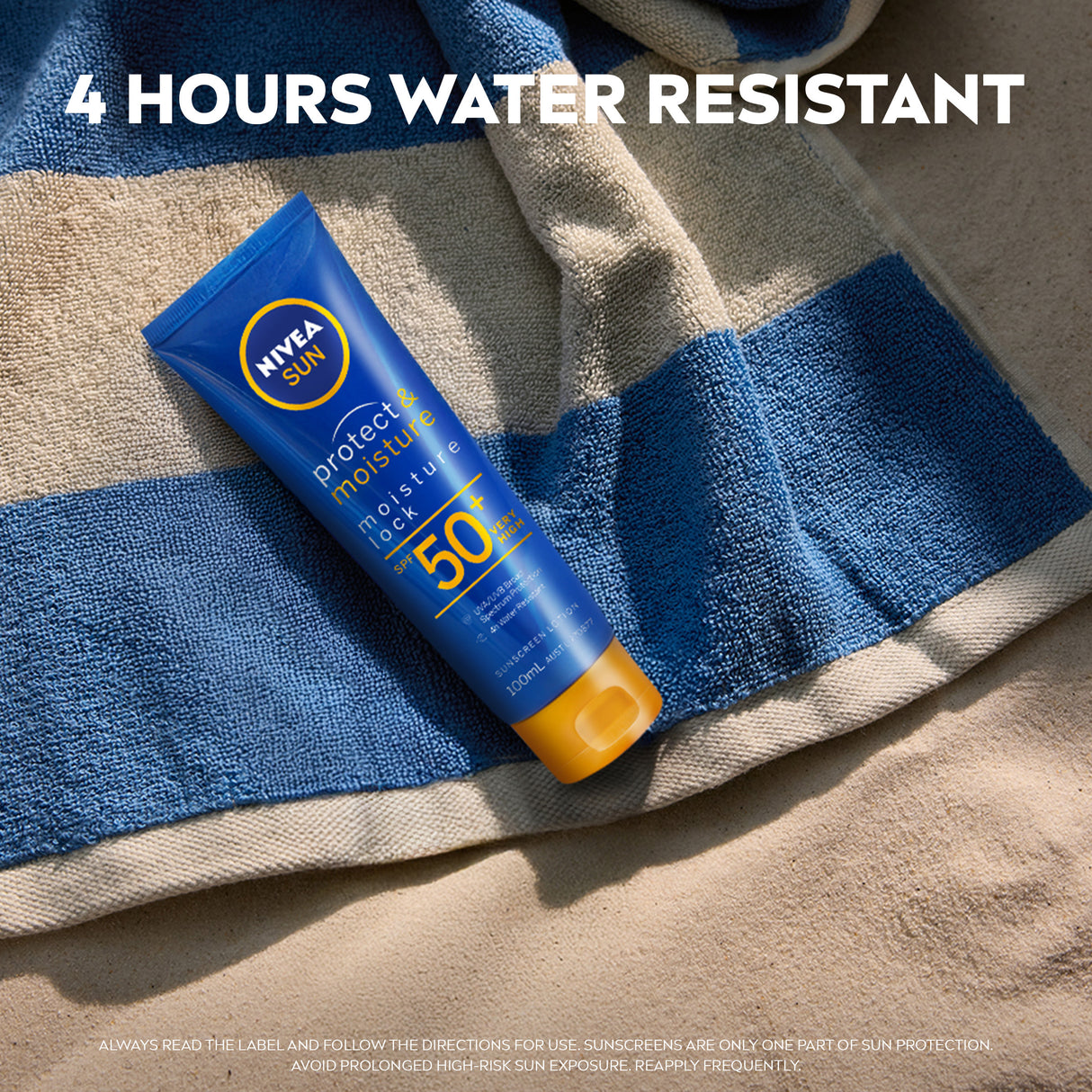 NIVEA Protect & Moisture Moisture Lock SPF 50+ Sunscreen Lotion 100 mL