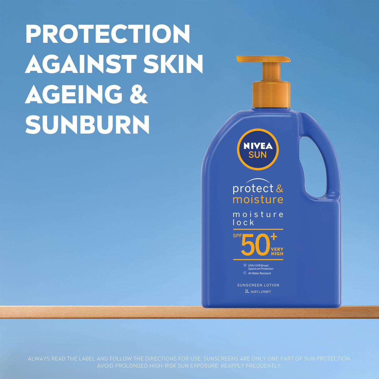 Nivea Sun SPF50+ Pump 1L