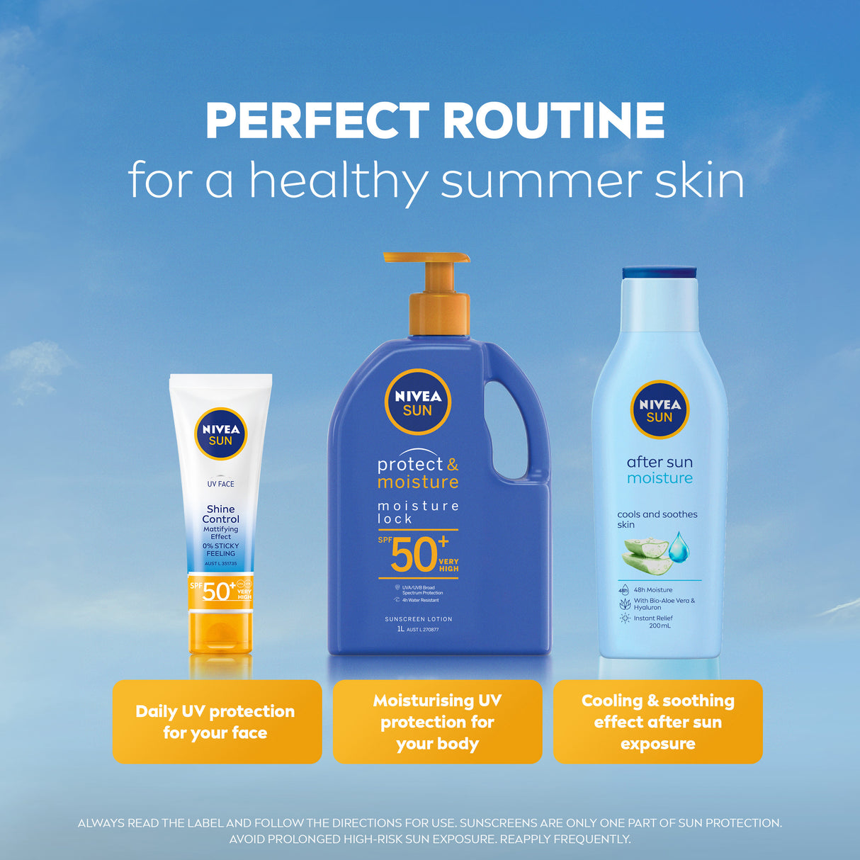 Nivea Sun SPF50+ Pump 1L