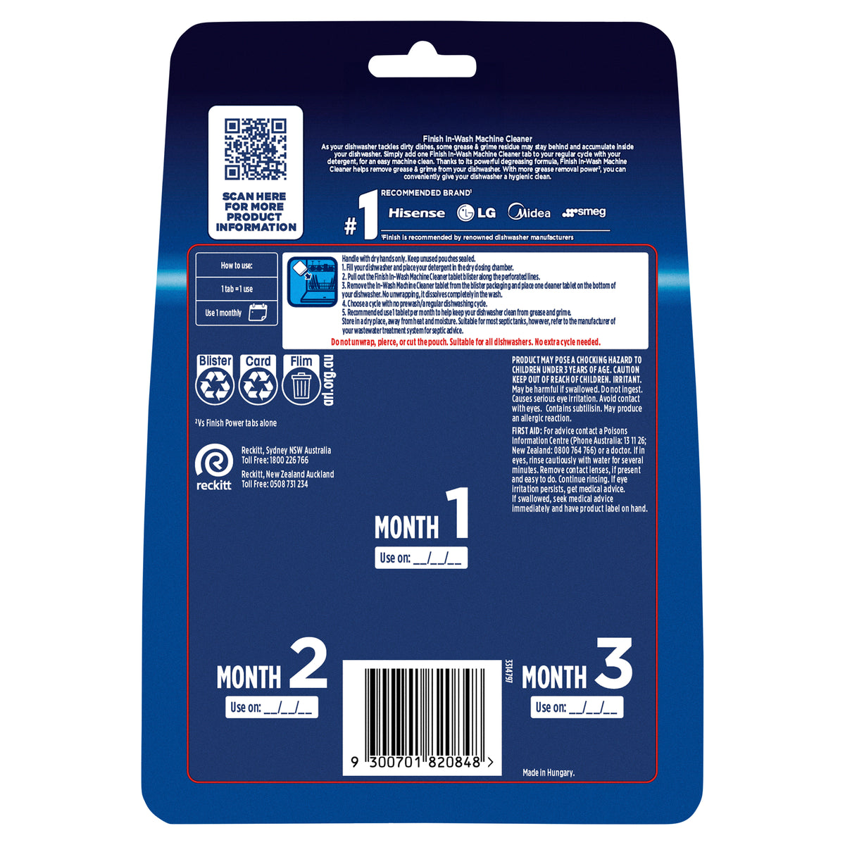 Finish Dishwasher Cleaner: In-Wash Degreaser, Clean Hidden Grease And Grime 3 Ct Packaging May Vary 6e5f02b2 043d 4b8b 8ff4 7dd636149947.ee5f5fe3e41f8dc285a580cdde638014 - View #5