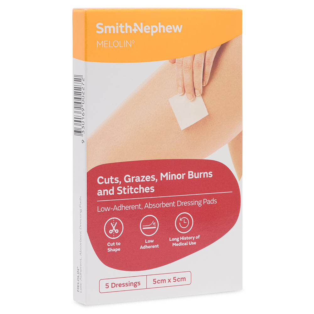 Melolin Absorbent Dressing 5x5cm 5 Pack