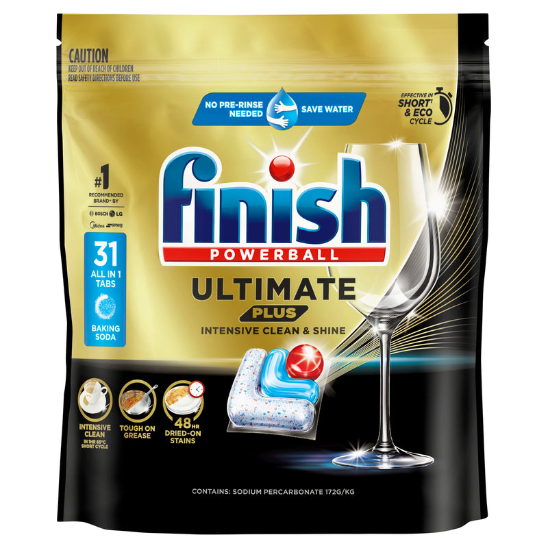 FINISH Ultimate + AIO 3in1 Dishwasher Tablets Baking Soda 31s